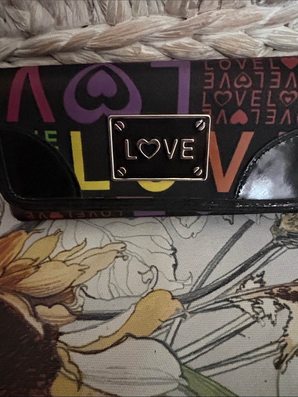 LOVE Multicolor Women's Wallet - Love Logo Plaque